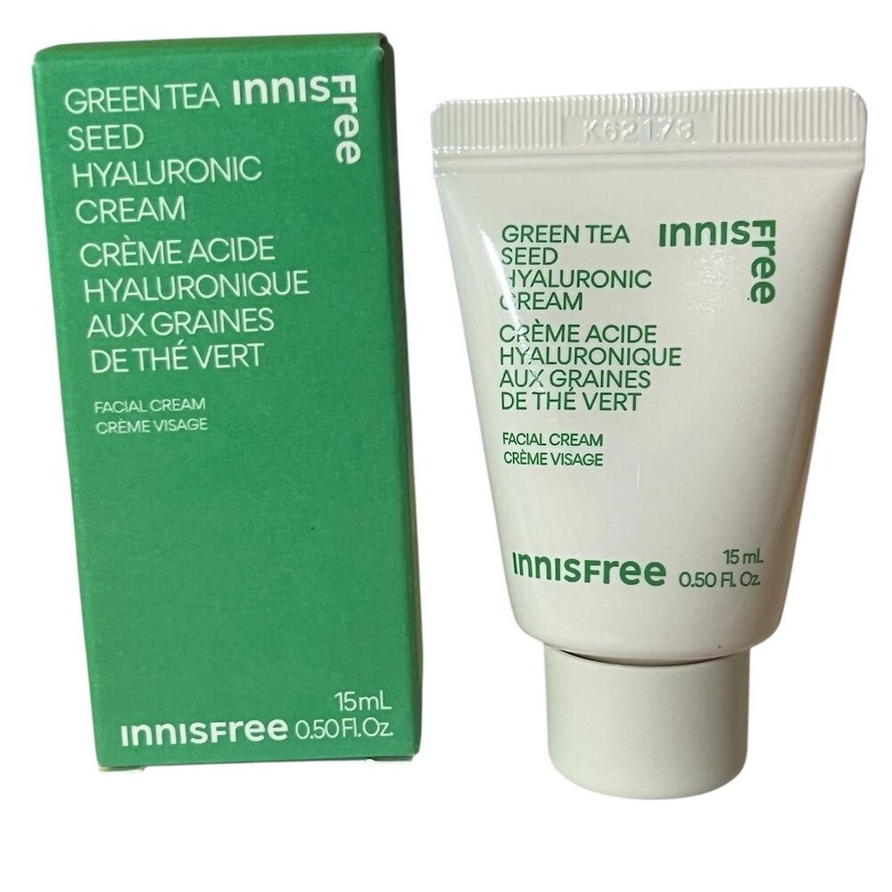 Innisfree Green Tea Seed Hyaluronic Cream 15ml Face Moisturizer